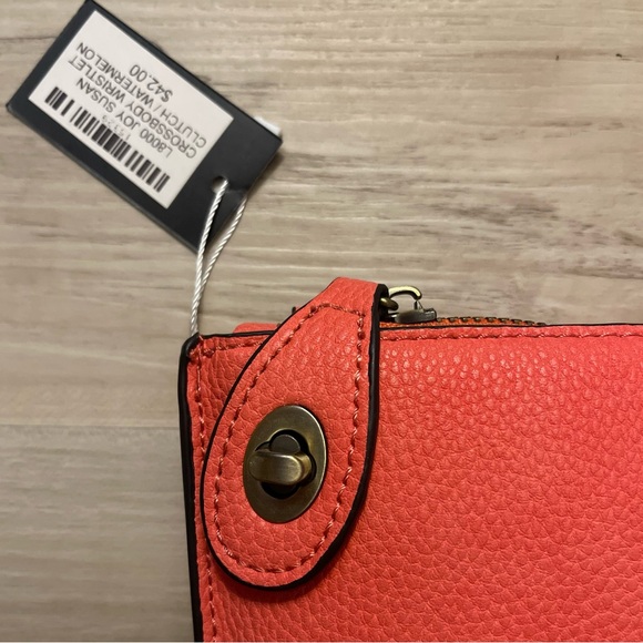 Joy Susan Vibrant Orange Clutch - Picture 5 of 7